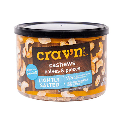 Craw'n Flavor Noix de Cajou Légèrement Salées En Morceaux et En Halves