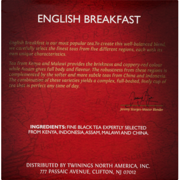 Cápsulas K-Cup de té negro Twinings English Breakfast