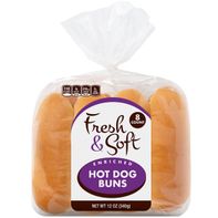 Panecillos de Hot Dog Frescos y Suaves Enriquecidos