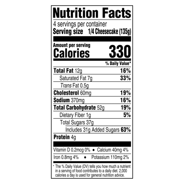 Sara Lee Classic Cherry Cheesecake