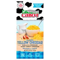 Macarrones con Queso Cheddar Amarillo Clásico Cabot