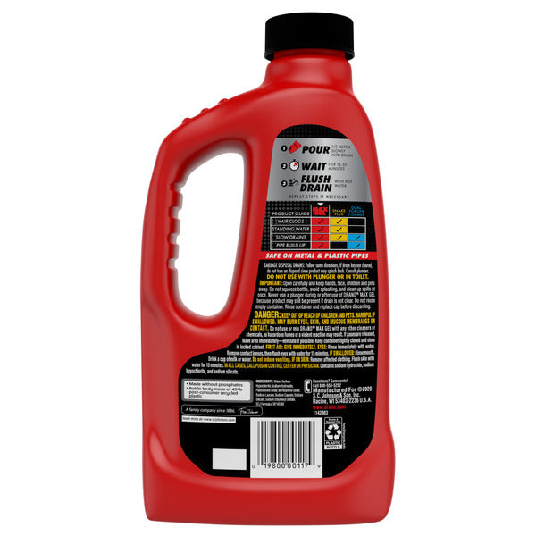 Drano Max Gel Removedor de Atascos - Abrebotellas Potente