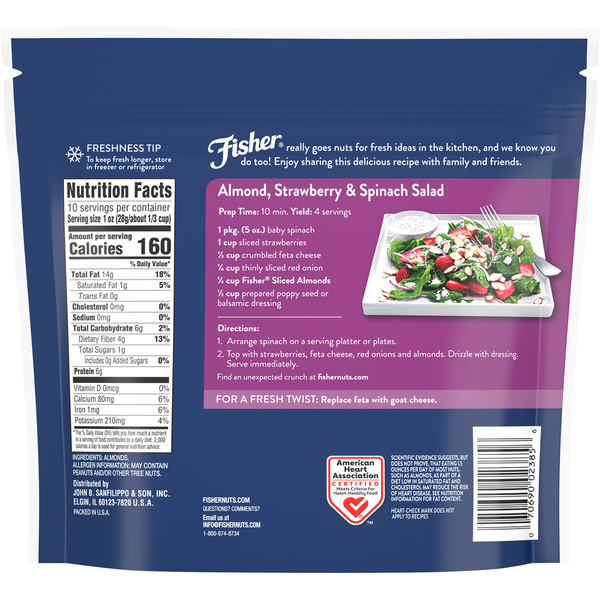 Amandes Slices Naturelles Fisher