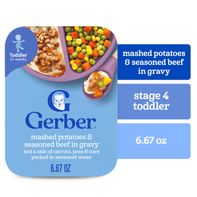 Puré de Papas Gerber y Carne de Res Sazonada en Salsa