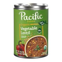 Soupe de lentilles et légumes biologique Pacific Foods