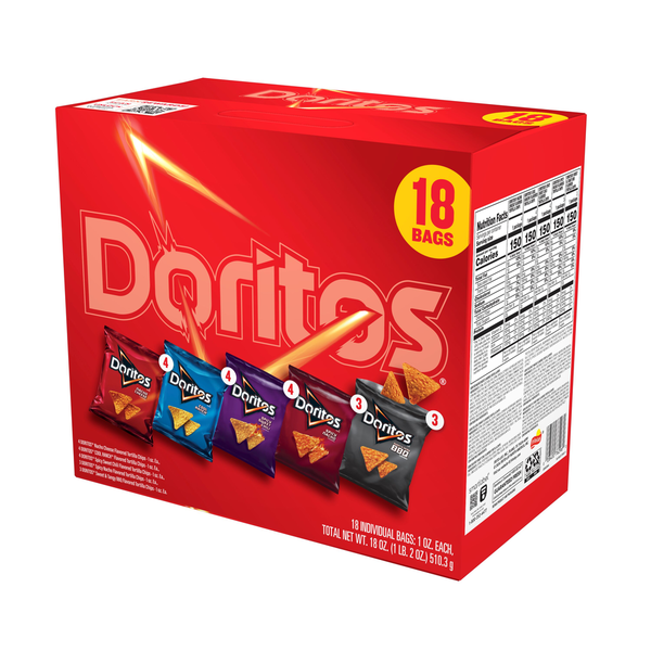Pack de variété de chips tortilla Doritos