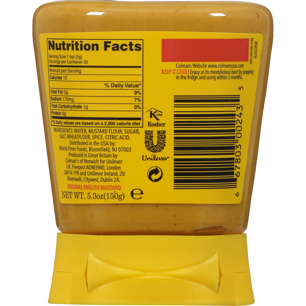 Mostaza Original Inglesa Colman’s - Condimento Premium
