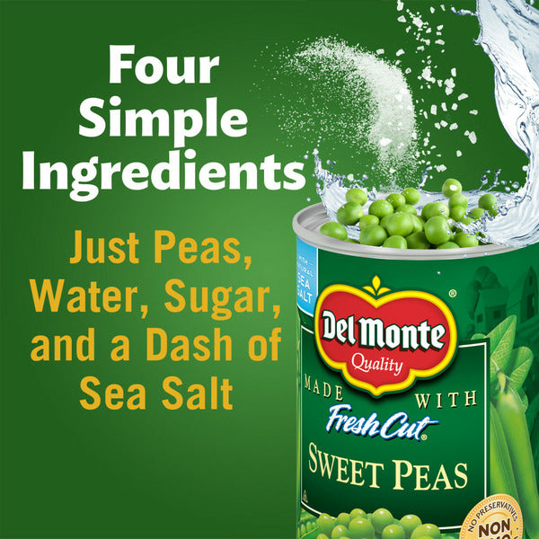 Del Monte Sweet Peas - Premium Canned Vegetables