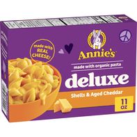 Annie's Deluxe Shells and Aged Cheddar Pasta