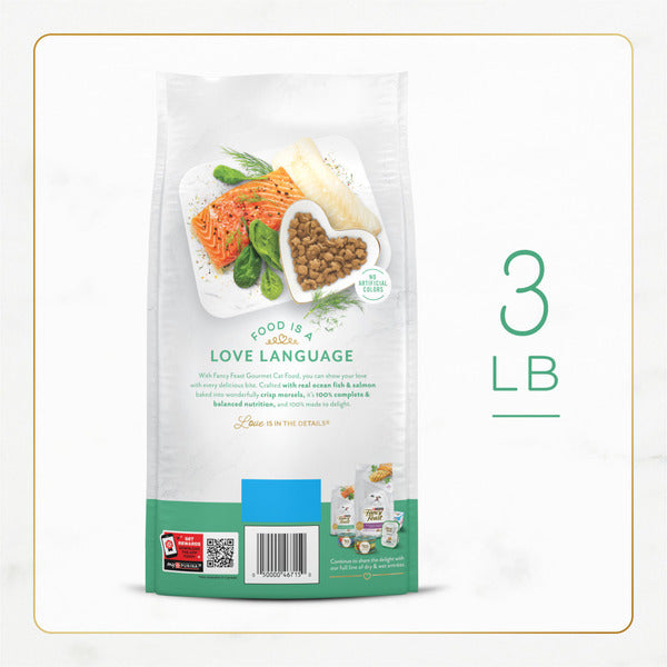 Purina Fancy Feast Comida Seca para Gatos con Pescado del Océano y Salmón