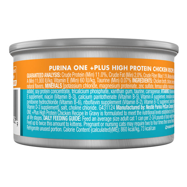 Purina ONE Natural High Protein Cat Food, Chicken Recipe