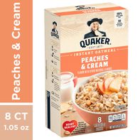 Quaker Instant Oatmeal, Peaches & Cream - Pack