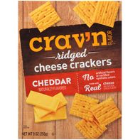 Crav'n Flavor Crackers au fromage cheddar ridés