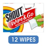 Toallitas quitamanchas instantáneas Shout Wipe & Go
