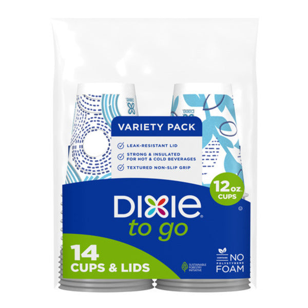 Tazas de papel Dixie para café y tapas, tazas desechables de 12 oz