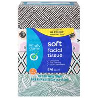 Simply Done Facial Tissue, Suave, 2-Capas, Paquete de 4