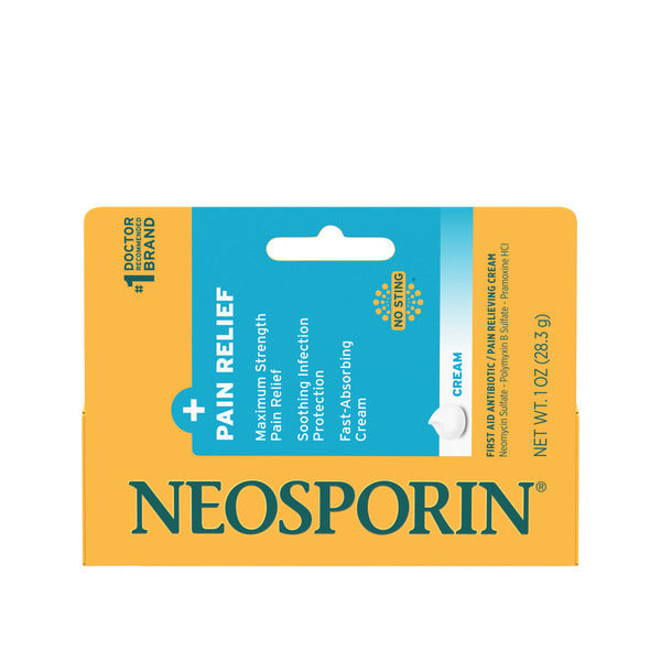 Crème antibiotique de premiers secours premium avec soulagement de la douleur - 1 oz