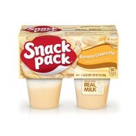 Pudín con Sabor a Pastel de Crema de Plátano Snack Pack