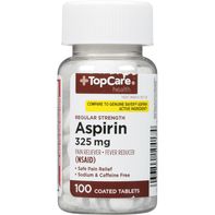 Tabletas recubiertas de aspirina de fuerza regular TopCare 325 mg