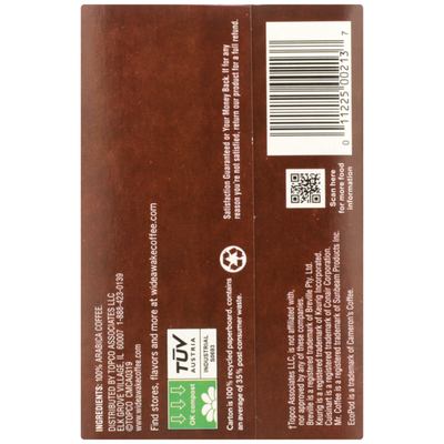 Wide Awake Medium Roast Donut Shop Blend Coffee Pods