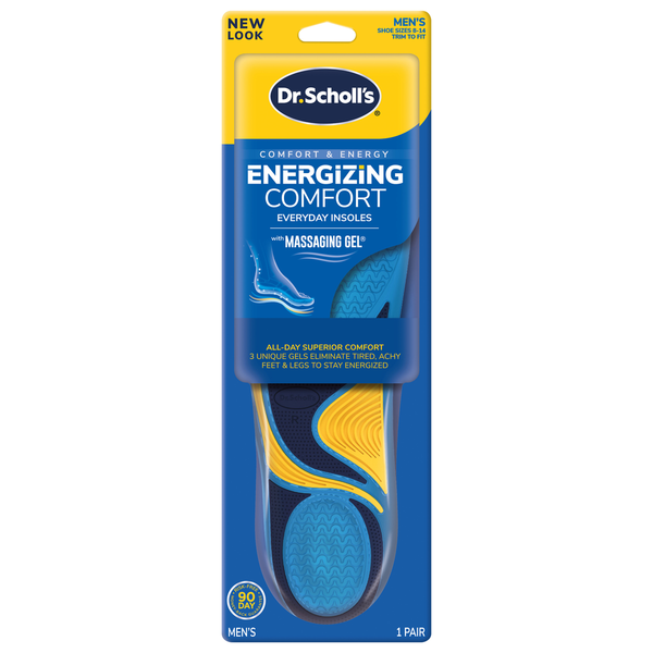 Plantillas Diarias de Dr. Scholl's con Gel Masajeador para Hombres