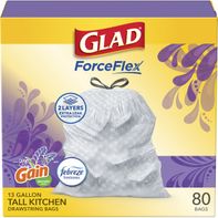 Sacs à ordures Glad ForceFlex pour cuisine, 13 gallons