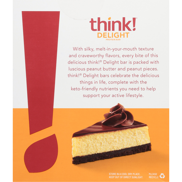 think! Barras de Proteína de Chocolate y Mantequilla de Maní Keto