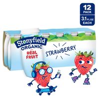 Yaourt à la fraise faible en matières grasses Stonyfield Organic