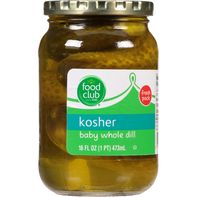 Pepinillos Enteros Baby Dill de Food Club, Kosher