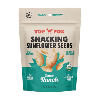 Graines de tournesol Top Fox Snacks, Ranch classique