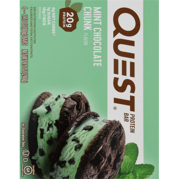 Quest Protein Bar - Mint Chocolate Chunk Flavor