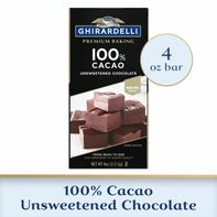 Ghirardelli Premium 100% Cacao Unsweetened Chocolate Bar