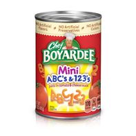 Chef Boyardee Mini ABC's and 123's in Tomato Sauce