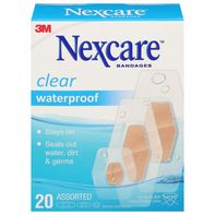 Bandages étanches transparents Nexcare