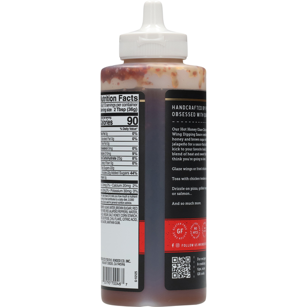 Salsa de inmersión Kinder's Chicken & Wing Hot Honey Glaze