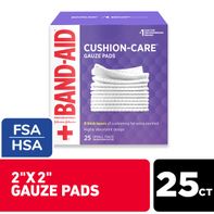 BAND-AID Almohadilla de Cuidado Pequeña de Gasa Gruesa, 2 pulgadas