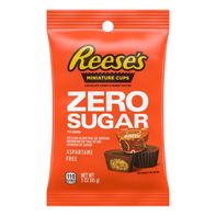 Reese's Miniaturas de Chocolate y Mantequilla de Maní Sin Azúcar, 3 oz