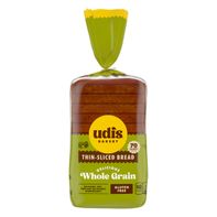 Pan sin gluten de grano entero en rebanadas finas de Udi's