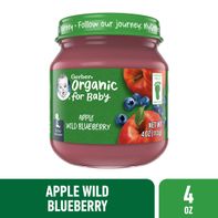 Gerber Stage 2 Baby Food - Apple Wild Blueberry