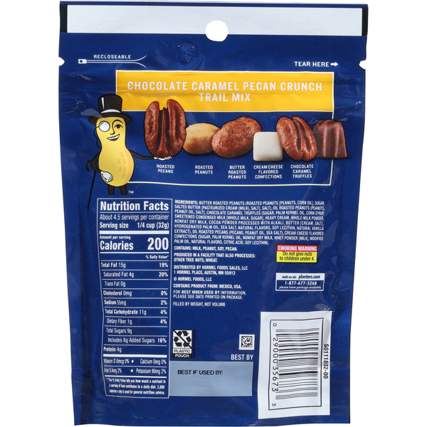 Mélange de fruits secs Planters Chocolat Caramel Pacanes Croquantes