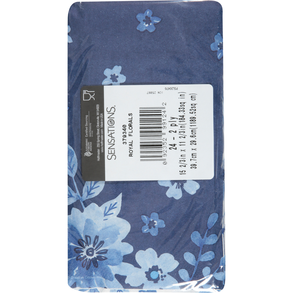 Servilletas de 2 capas y 2 caras Sensations Royal Florals