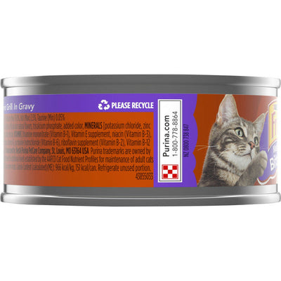 Purina Friskies Gravy Wet Cat Food, Meaty Bits Gourmet Grill