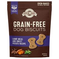 Supreme Source Sin Granos Galletas de Comida de Cordero y Batata para Perros