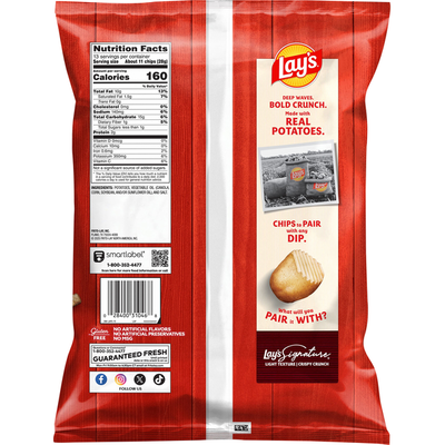 Lay's Wavy Original Tamaño Fiesta Papas Fritas