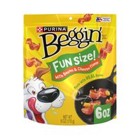 Purina Beggin' Golosinas para Perros, Tamaño Divertido con Tocino