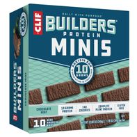 Barras de Proteína Mini a Base de Plantas con Sabor a Chocolate y Menta de BUILDERS