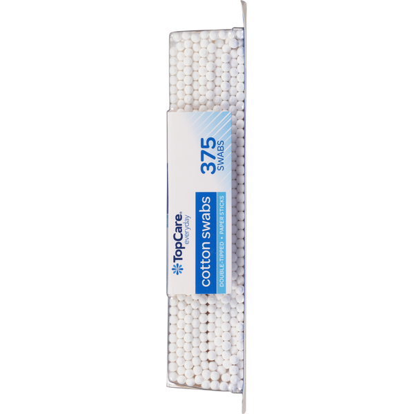 TopCare Double-Tipped Cotton Swabs with Paper Sticks