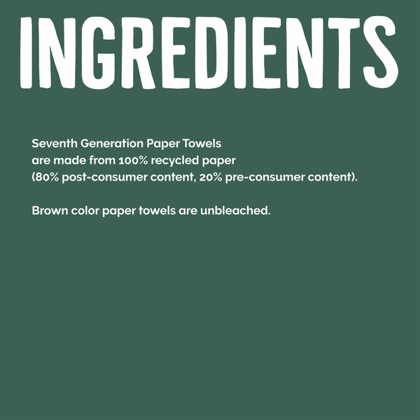 Seventh Generation Unbleached Chlorine Free Paper Towels