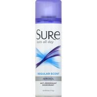 Déodorant anti-transpirant Sure en aérosol - Parfum régulier