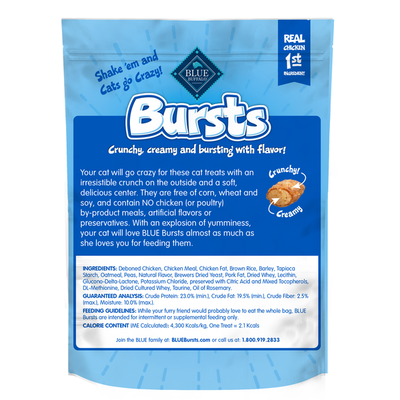 Blue Buffalo Bursts Crunchy Cat Treats - Sabor a Pollo